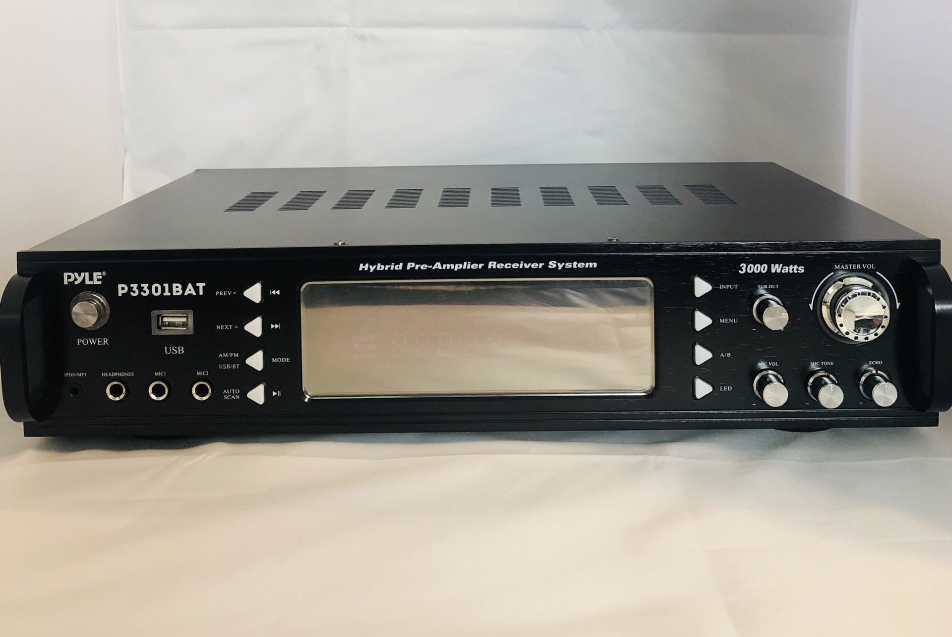 Pyle P3301BAT Bluetooth Hybrid Amplifier Receiver Stereo Amplifier