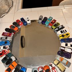 Hot wheels cars  mirror decor