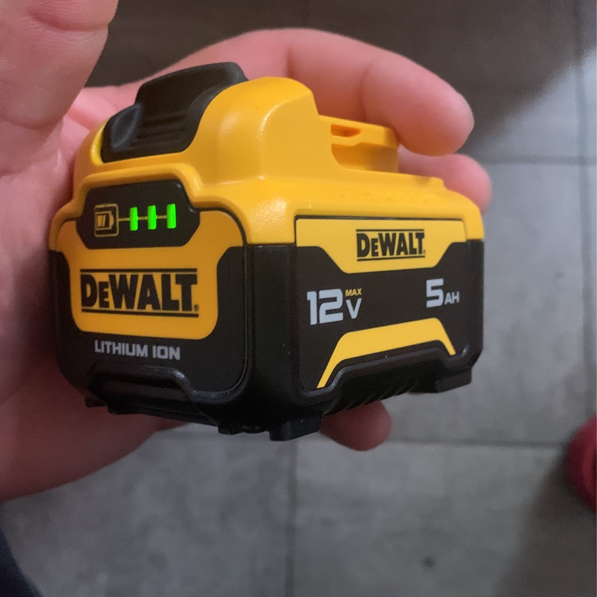 DEWALT 12V MAX 5.0Ah Lithium Ion Battery 