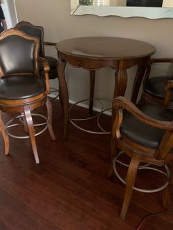 Antique table with chairs