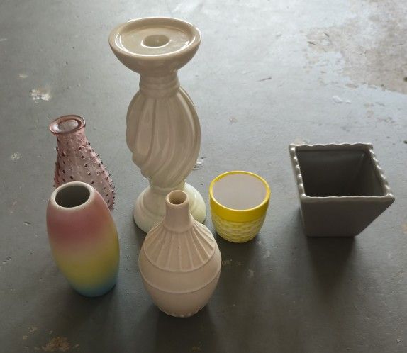 Vases And Candle Holder