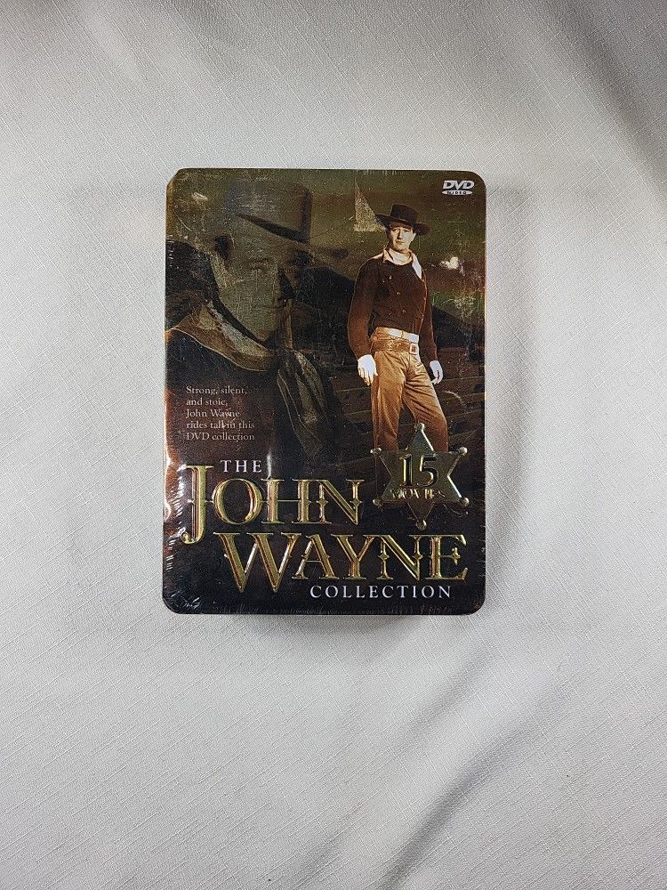 The John Wayne 15 Movies Collection Tin Brand New