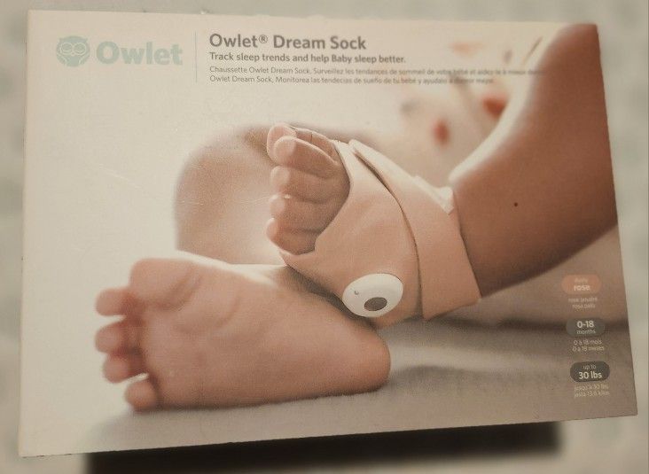 Owlet Dream Sock Baby Monitor Dusty Rose