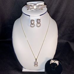 New Gold Plated Necklace With CZ Stones BUY TODAY, ENJOY TODAY! Check out my other listings thank you