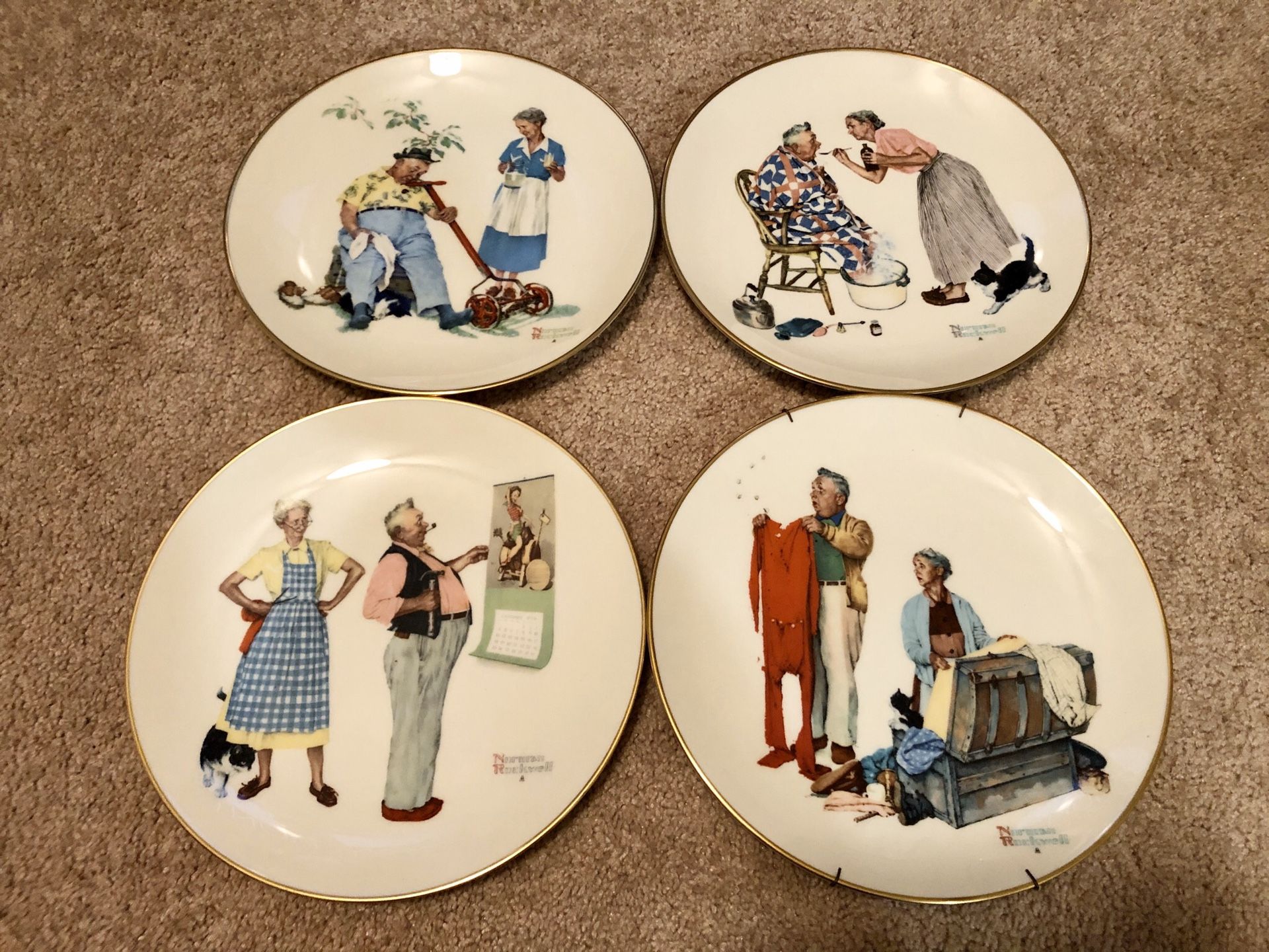 Norman Rockwell Limited Edition Four Seasons 1978 Collectors Set