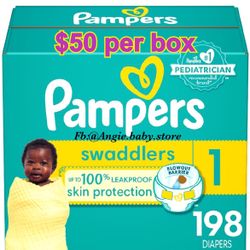 Pampers Swaddlers Size 1 Jumbo Box