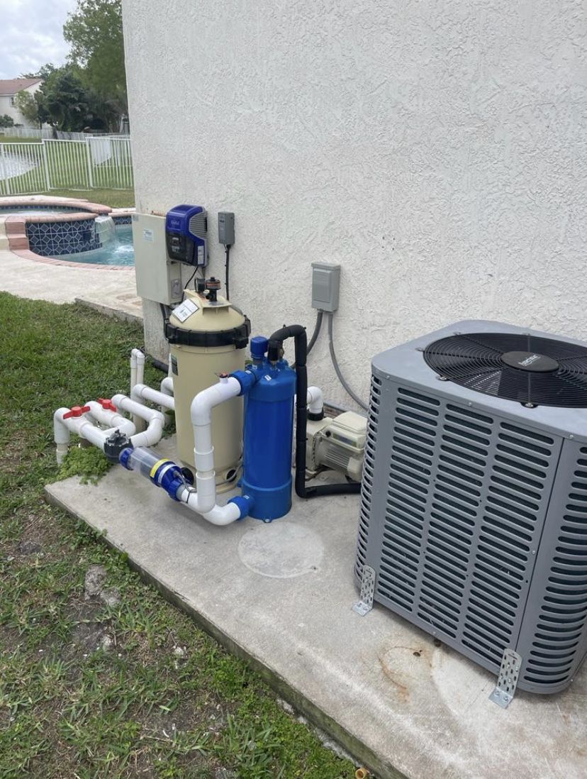 Ac Unit Ac Pool Heat Exchanger Swim Pool Heat Pump Water Heater