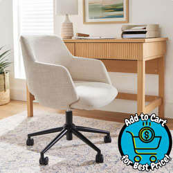 Better Homes & Gardens Lillian Office Chair, Cream