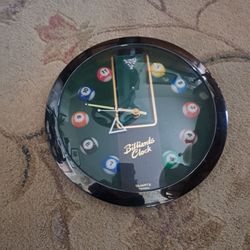 POOL TABLE CLOCK