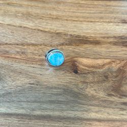 Turquoise Adjustable Sterling Silver Ring