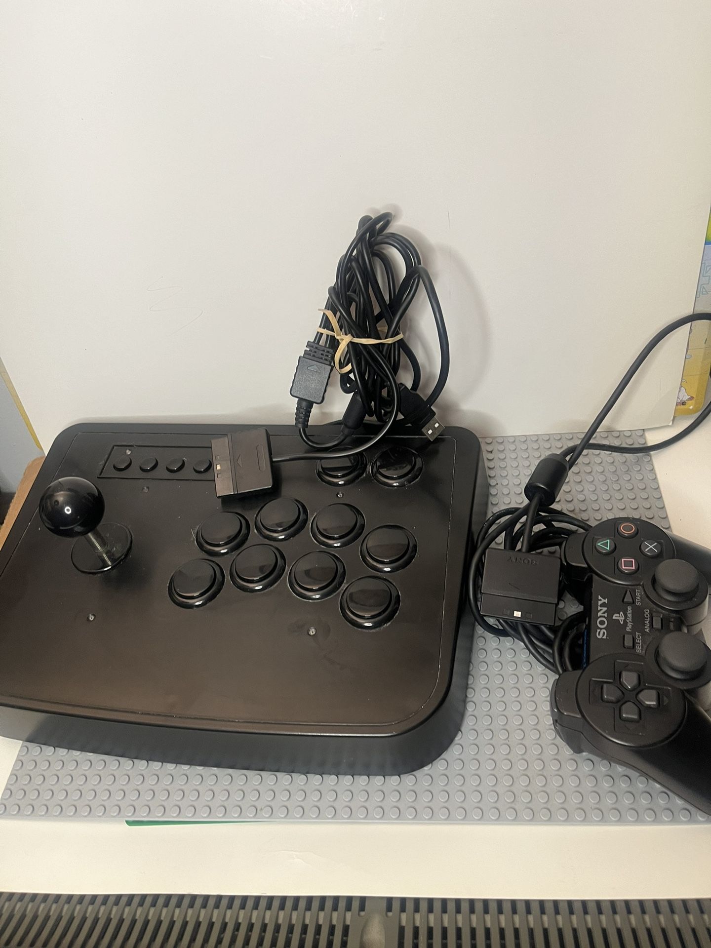 Ps2 Remote And Arcade Stick(for Parts)