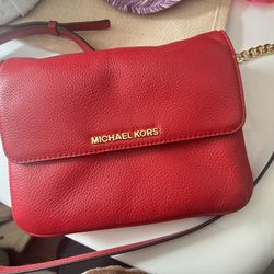 Michael Kors Red Crossbody Bag