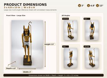 Large Egyptian Anubis Statue