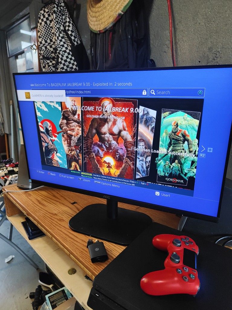 PS4 SLIM 1 TB 9.00 JAILB**KEN