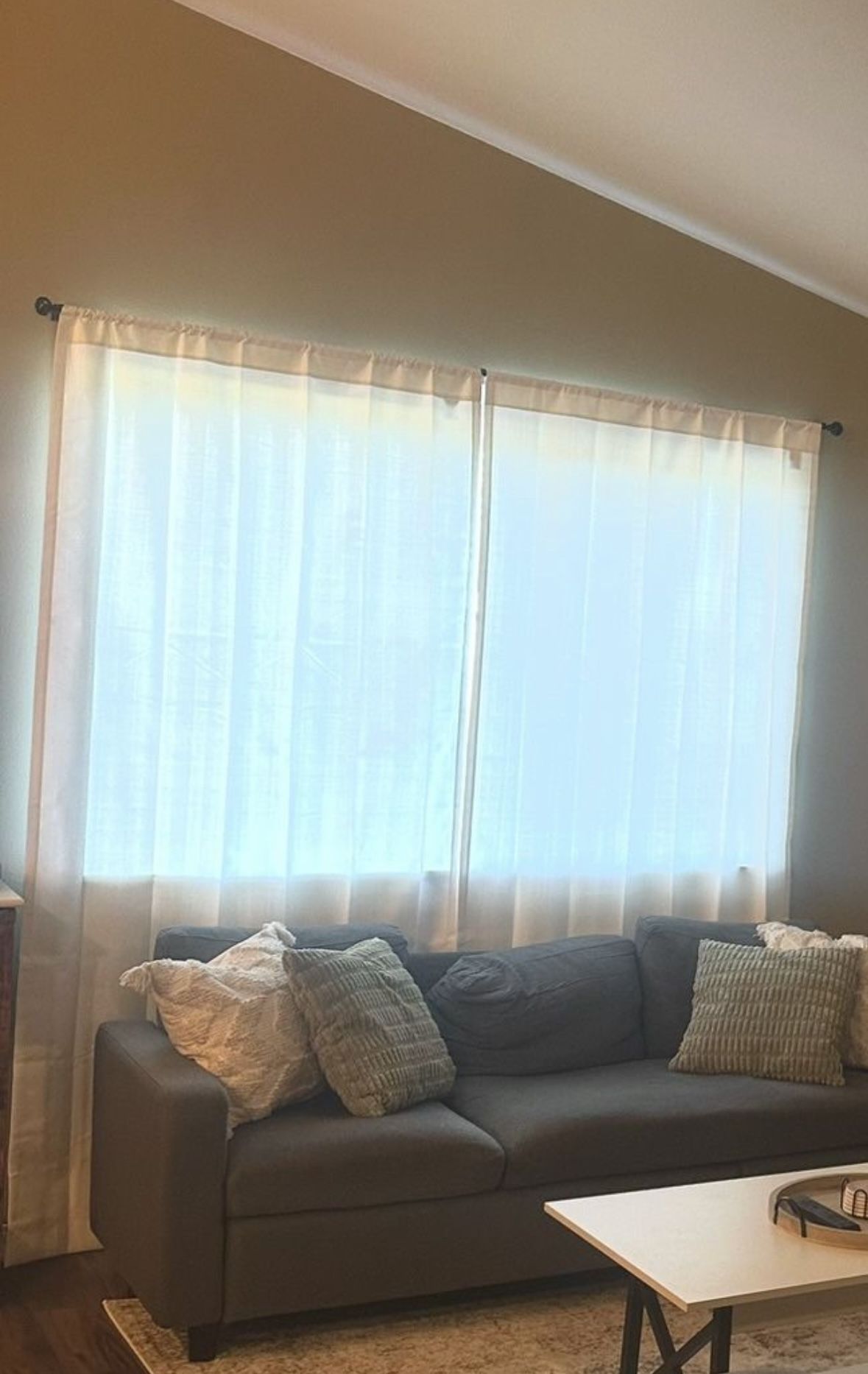 Floor Length White Window Curtains