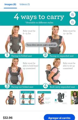 Infantino Flip Advanced 4-in-1 Convertible Carrier, Light Gray