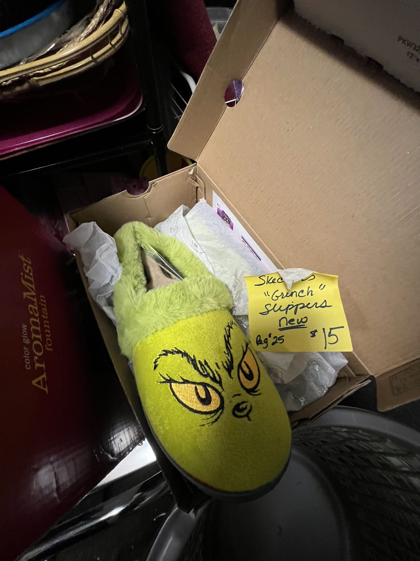 Grinch Slippers - New! Made By Skechers!