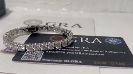 Moissanite tennis bracelet