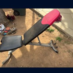 Bow flex bench with weights