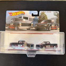 2020 Hot Wheels Car Culture 2 Pack  Borla ‘83 Chevy Silverado & ’91 GMC Syclone