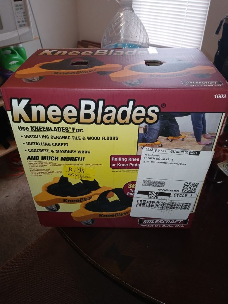 Brand new knee blades not even open yet