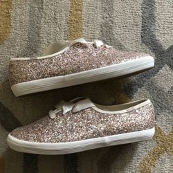 Keds X Kate Spade New york Champion Glitter Sneakers New 2 pairs of laces  No box Size 9