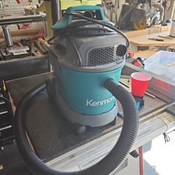 Kenmore KW3030 Wet Dry Canister 3.2 Gallon 2.5 Peak HP Vacuum Cleaner with Extension Wands Tool Storage & Wall Bracket for Garage, Car, Home, 3.2 Gall
