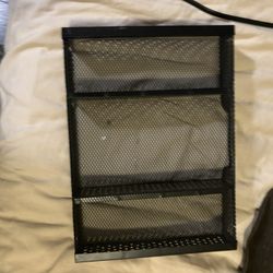 Black Metal Mesh Organizer