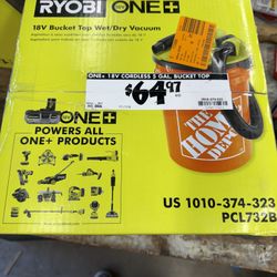 Ryobi 18v Bucket Vacuum 