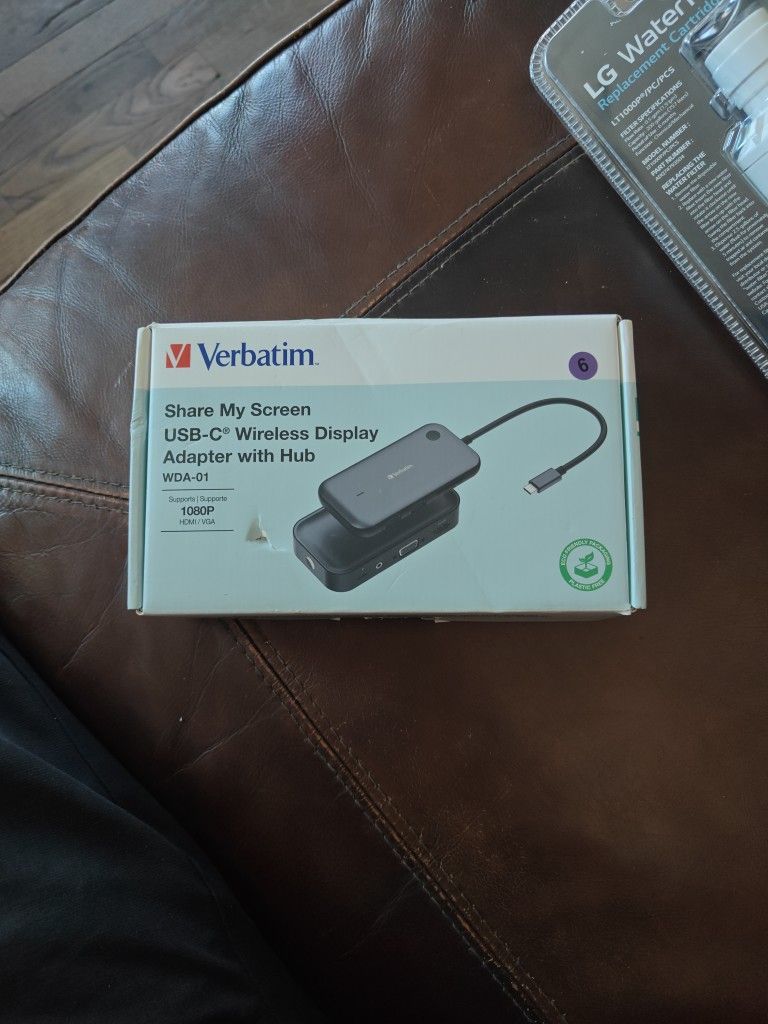 Verbatim Share My Screen Usb-c Wireless Display Adapter With Hub