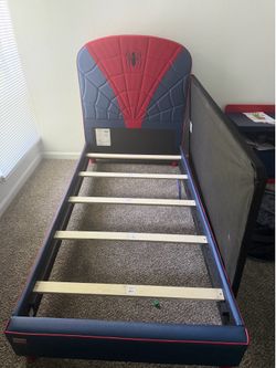 Spider man twin bed frame with mattress