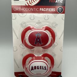 Angels Baseball Pacifiers New