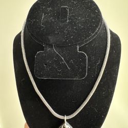 925 sterling silver fabulous flawless super thick charm Necklace 