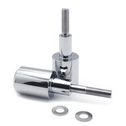 Chrome Aluminum Frame Sliders Crash Protector For 2003-2006 Honda CBR 600RR PN: MT219-019A-CD