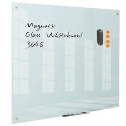 Notepad Tempered Glass Magnetic Whiteboard – 36” x 48”