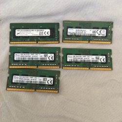 Laptop Ram 4gb DDR4  Dimms Lot Read Description 