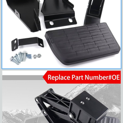 Rear bed step retractable