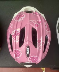 UVEX Made In Germany 🇩🇪 Girls Bicycle Helmet W/Safety Light