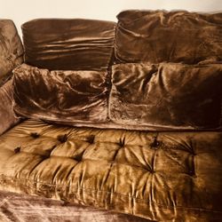 2 Seat Couch With Extended Metal Bed Inside With Mattress