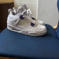 Nike Air Jordan 4 Retro Metallic Purple CT8527-115 Size 10