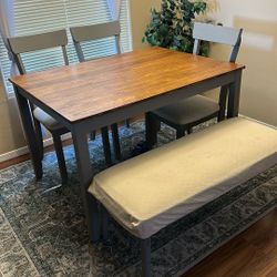 Table 3 Chairs And A Bench 