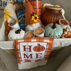 Seasonal Coffee Lovers Fall Gift Basket !!