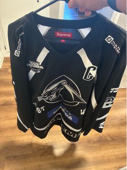 Supreme hockey jersey rhinestone Sz XL