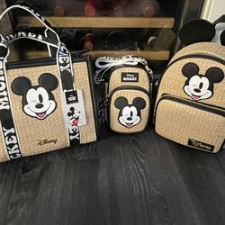 NWT Mickey Bags In Set