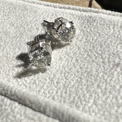 Bony Levy Diamond Stud Earrings 1ct tw