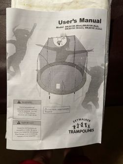 Skywalker 15’ round trampoline parts