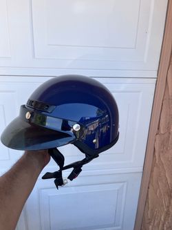 Vintage motorcycle helmet