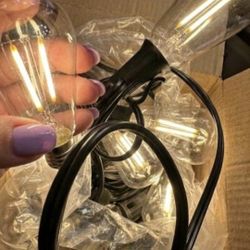 100FT Patio String Lights, Shatterproof LED Edison Bulbs IP44- DIMMABLE