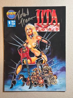 Autographed Lita Ford comic book