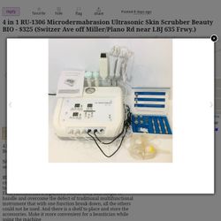 
4 in 1 RU-1306 Microdermabrasion Ultrasonic Skin Scrubber Beauty BIO